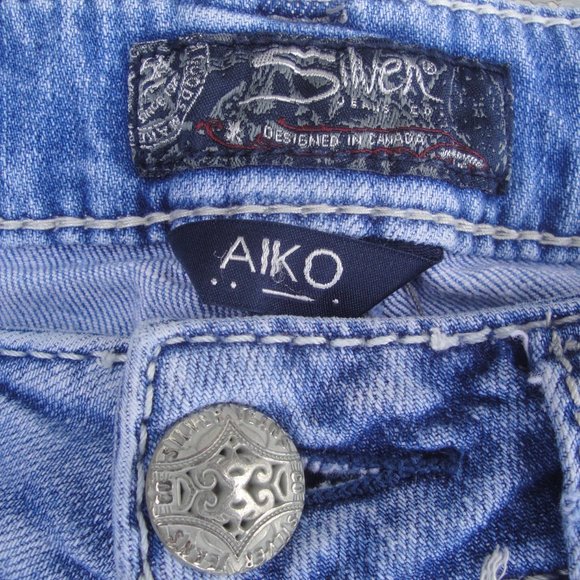 Silver Jeans Co. Aiko Mid Capri Super Stretch W26/L22 - Picture 3 of 10